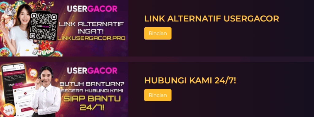 Registrasi Akun Baru, Login, dan Mendapatkan Link Alternatif Usergacor